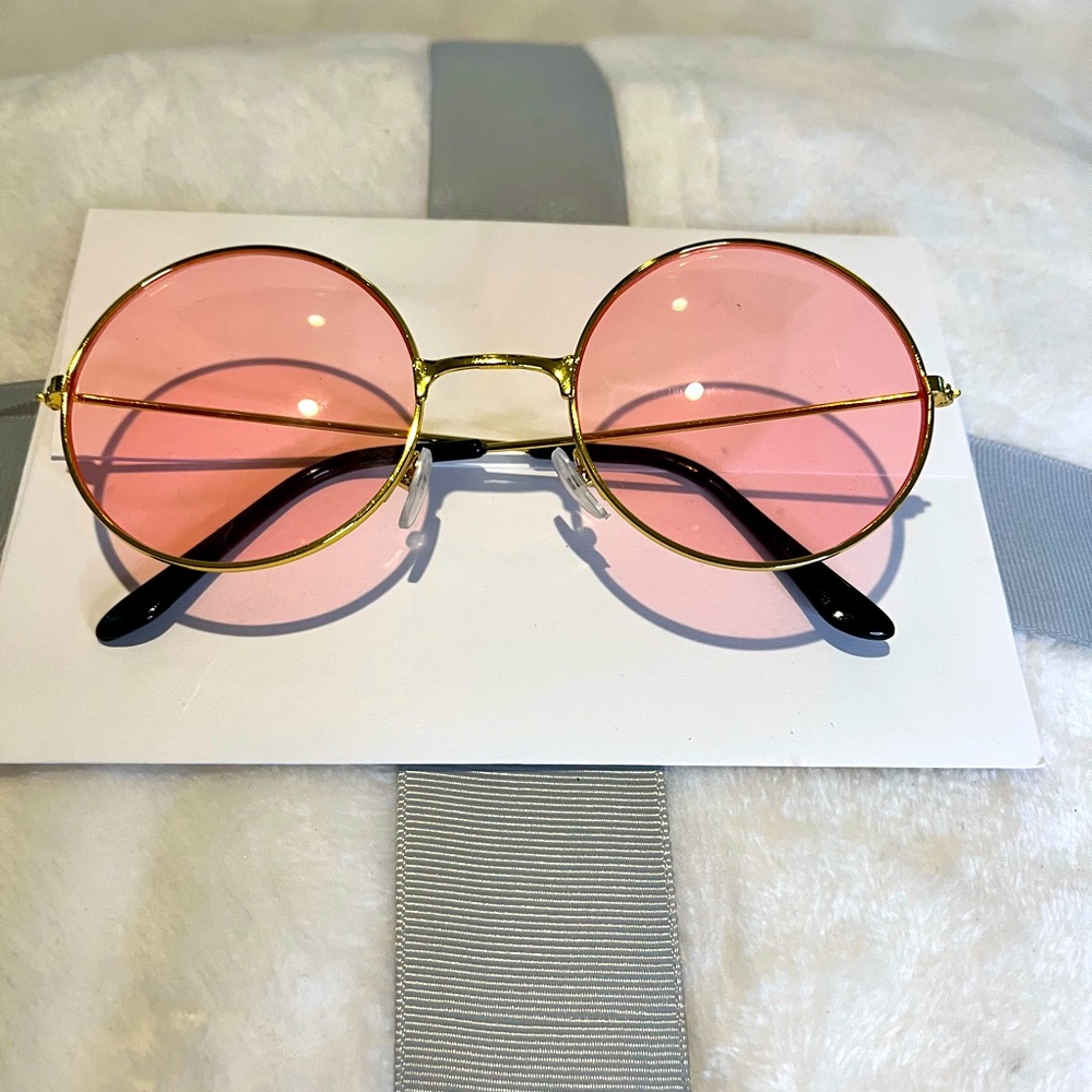 💝3/$30 🌹 Rose gold circle glasses 👓 nose, grip